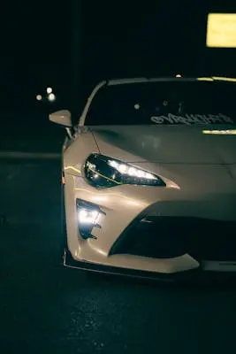 Car with vinyl wrap and chrome delete